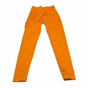 Bo+Tee Orange Seamless High-Waisted Scrunch Leggings